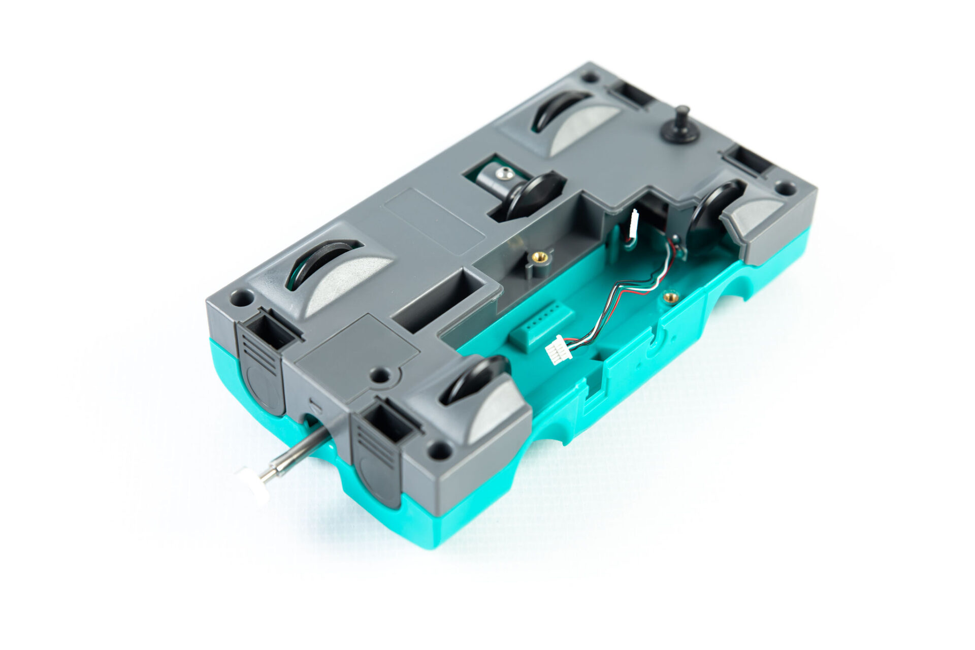 bright turquoise plastic smart dynamics cart