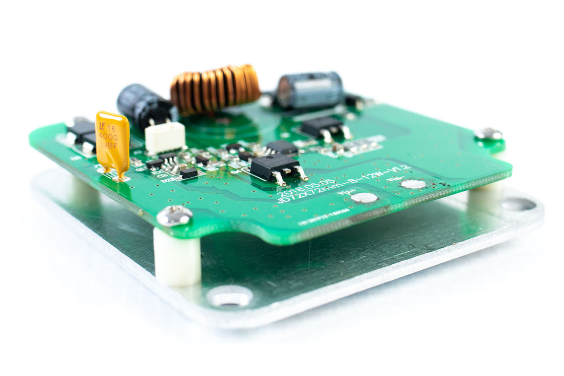 close up of PCB board